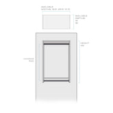 White Melamine Double Hang Eco 48"